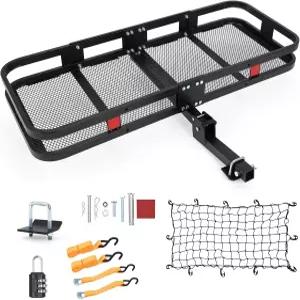 금속 화물 운송업체가 있는 OUTLANE 60x24x6 인치 - 히치 트레일러