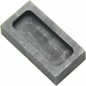 흑연 잉곳 몰드 용융 주조 은 금 알루미늄 구리 황동 아연 플럼퓸 및 합금 금속 47.5x24x8mm-40g 19g