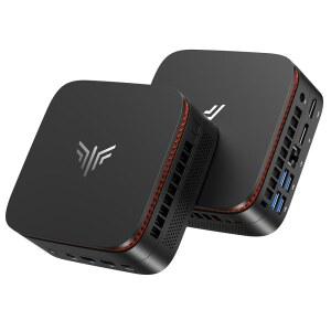 Pinova P1 마이크로 데스크탑 컴퓨터, AMD DDR4 소형 R2544 SSD, PC 트리플 Wi-Fi 홈용 BT, 512GB 4K (비트 M.2 4300U/3500U/10110U, 16GB 최대 3.7GHz), Ryzen 디스플레이, RAM 오피스 비즈니스