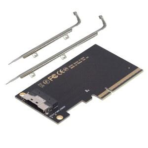 PCIe X8 to SFF 8654 8i PCI 익스프레스 확장 카드 어댑터 eGPU 외장 그래픽 SSD용 8cm 12cm 슬롯 브래킷 포함