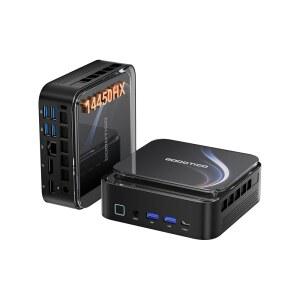 Mini PC with Intel Core 14450HX for Business Home Ethernet, 4K USB-C, RAM/SSD/OS, 4.8GHz), (10C/16T, Computer Office Without up Desktop Triple HDMI, Gaming Barebone to DP, Display,