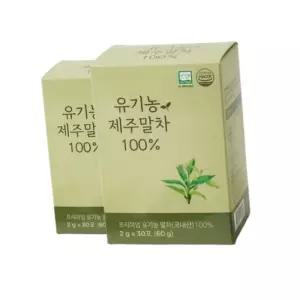 국내산 국산 말차 100% 유기농 제주 건강 건강한 차 커피대용 분말 스틱 제품 30 포