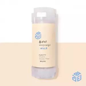 애플비데 퓨리티 대용량 머스크 비타민샤워필터 녹물안심 샤워필터 욕실용 PSF-210MU