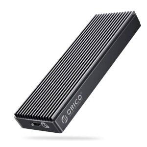 ORICO 20Gbps M.2 NVMe SSD 인클로저 어댑터, USB3.2 Gen2 Type-C to PCI-E M-Key 솔리드 스테이트 드라이브 알루미늄 외장 케이스, 크기 2230 / 2242 2260 2280, 최대 4TB M2PAC3-G20, 그레이