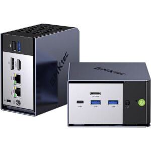 GMKtec 미니 PC AMD Ryzen 7 7735HS (8C / 16T 4.75Ghz) 듀얼 NIC LAN 2.5GbE 32GB LPDDR5 1TB NVME SSD Oculink, USB4, HDMI, USB-C 데스크탑 컴퓨터