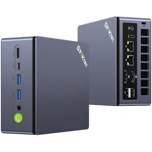 GMKtec 미니 PC 게이밍, M7 울트라 라이젠 7 PRO 6850U 16GB DDR5 RAM + 512GB 하드 드라이브 PCle SSD Oculink 듀얼 NIC LAN 2.5G 데스크톱 컴퓨터, USB4, HDMI 2.1, USB-C 16+512