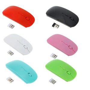 새로운 미니 USB 광학 무선 마우스 2.4g 수신기 컴퓨터 노트북 데스크탑 PC 용 4 캔디 컬러