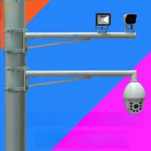 방범 거치대 CCTV 폴대 브래킷 벽부형 지지대 기둥 보안 홈캠 모니터링 야외용 실외용