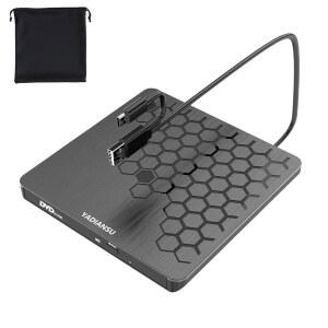 외장 CD DVD 드라이브, 0.5 u2033 울트라 슬림 USB 3.0 타입-C 플레이어, DVD+ /-RW 광학 노트북, 데스크탑, Mac, Windows 11 /10 /8 /7, 리눅스, 블랙용 휴대용 버너 리더 레코더