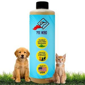 Urea-Z 소변 영웅 개 청소기 16온스 농축액(2갤런 용액 만들기), 고양이 냄새 제거제 - 농축액, 야외 애완동물 소변을 위한 잔디