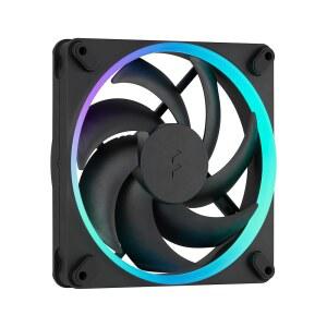 프랙탈 디자인 모멘텀 14 RGB - 사일런트 PC 케이스 팬 140mm ARGB 2-20세대 LED 액정 폴리머 LCP 블레이드 FDB 유체 다이내믹 베어링 냉각 성능 강력한 공기 흐름 블랙