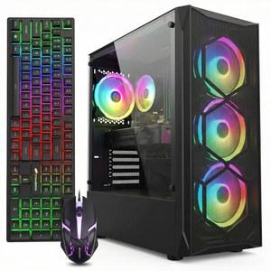 STGAubron 게이밍 PC 데스크탑 컴퓨터, 인텔 코어 i7 최대 3.9GHz, 라데온 RX 580 8G, 16G RAM, 512G SSD, WiFi 6, BT 5.0, RGB 팬 x4, Windows 11