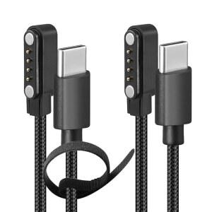 PLAUD 노트 AI 음성 녹음기용 TUOUT 땋은 자기 충전기 프로용 격자형 충전기 교체 USB-C 충전 케이블 코드(3.3피트/1M)