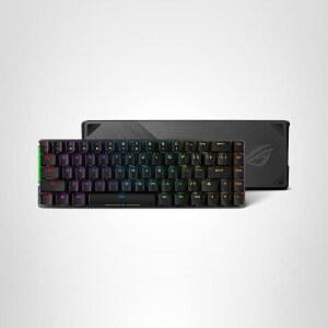ROG 팔치온 NX 65 무선 RGB 게이밍 메카니컬 키보드 텍타일 스위치 PBT 더블샷 키캡 유선 4G Hz 터치 패널 커버 케이스 매크로 지원