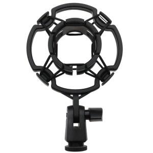 직경 42~46mm / 1.65~1.81인치 스튜디오 콘덴서 마이크(블랙)용 선네이트 1PCS 마이크 쇼크 마운트 클립 홀더 범용 방진
