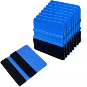Pxobiug 10 PCS 비닐 스퀴지 4인치 윈도우 필름 틴트 스크레이퍼 벽지 스무딩 도구 패브릭 펠트 전문