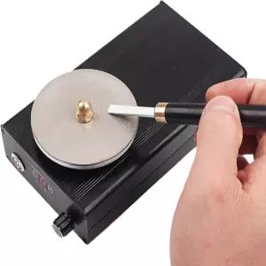조각 칼 연마기 도구 0-3000RPM 조절 가능 속도 3개의 다이아몬드 연삭 휠이 있는 휴대용 그레이버