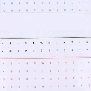 독일산 필름형 키보드 스티커 (핀셋 포함) 데스크탑 노트북 키 단일 필름 범용 투명