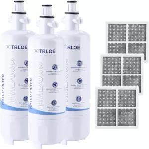 LFXC24726SLFXS29766S LMXS27626S LFX2599ST LFXS29766S Water Air Filter Replacement for LG 3+3