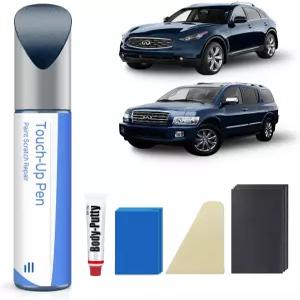 Parts4EV 다크 블루 펄 BW9 인피니티와 호환되는 터치업 페인트 수리 키트 - 칩과 흠집이 정확히 일치하는