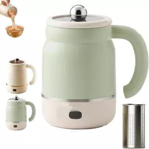 3-in-1 다기능 휴대용 전기 요리 머그컵 900ml/30온스 패스트 끓이기 주전자 스튜 30온스 충전식 커피 워머