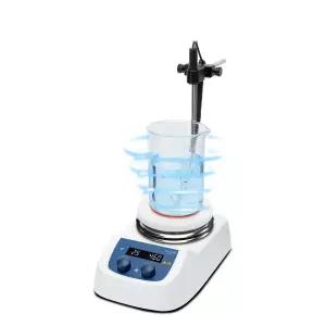 ONiLAB 280°C 5인치 LED 디지털 핫플레이트 마그네틱 교반기 세라믹 코팅 스테인리스 작업판 200-1500rpm