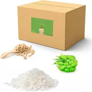 양초 만들기용 10LB 소이 왁스 - DIY 대량 천연 플레이크 부드럽고 고르게 연소 적 녹기 쉬우며 향초 및