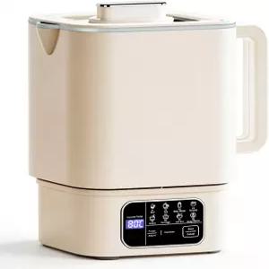 온도 조절이 가능한 휴대용 전기 주전자 접이식 1L 여행용 550W 110-240V 컨버터블 미국/EU 플러그 포함