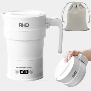 여행용 접이식 전기 주전자 다기능 패널이 있는 700ML 온수 보온 및 지연 시동이 가능한 소형 끓는 물 BPA