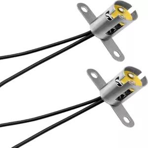 2PCS 자동차 전구 소켓 1157 와이어 커넥터가 있는 BA15D LED 램프 어댑터 RV SUV 트럭용 브레이크 홀더