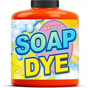 XIXISUSU 목욕 폭탄 비누 염료 - 오렌지 컬러 농축 피부 안전 액체 기반 제 DIY 용품 키트 소금