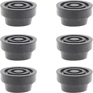 ZHYOHEN 6PCS 1인치 블랙 트램펄린 다리 라텍스 캡 헤드 미끄럼 발 커버 가구 테이블 의자 적합합니다