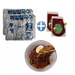 봉평 메밀 칼국수2.8kg+비빔장1kg (비빔메밀칼국수)