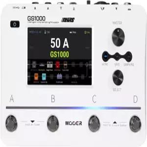 MOER GS1000 기타 멀티 이펙트 프로세서 앰프 링 듀얼 체인 XLR 마이크 입력 터치 스크린 350개 이상의