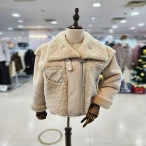 여성 빈티지 인조 무스탕 퍼 점퍼 자켓 M25WCR103