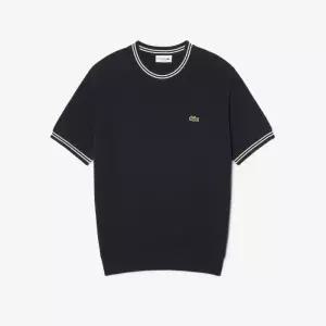 매장정품 LACOSTE 라코스테 남성 링스링스 반팔 라운드 풀오버 블랙 AH9301-56G_3IE AH9301-56G_3IE_BON 18