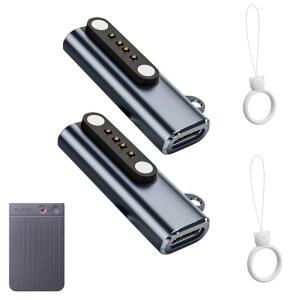 PLAUD 노트 AI /PLAUD 프로 음성 녹음기 충전기 커넥터용 YANMONGI 타입 C 어댑터 USB-C 여성 액세서리(2팩) M2S