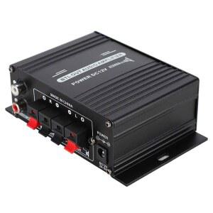 오디오 왜곡률이 낮은 AK170 미니 전력 증폭기 20W+20W 47K 해상도 12V 증폭기는 고급 우븐 알루미늄 합금 공정을 채택했습니다.