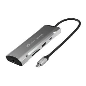 j5create 노트북 도킹 스테이션 in 4K60Hz HDMI USB 10Gbps USB 10Gbps 2개 5Gbps 이더넷 SD 카드 리더기 맥북 XPS 서피스 프로용 JCD393