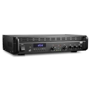 도너 파워 앰프 블루투스 5.3 EQ 컨트롤 100W RMS 및 225W @4 브리지 가능 다목적 입력 홈 파티 라이브 사운드 DJ 차고용 MAMP7