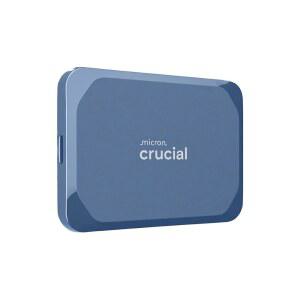 Crucial X10 4TB 휴대용 SSD 최대 100MB USB USB 외장 솔리드 스테이트 드라이브 윈도우 안드로이드와 호환 게임 사진 파일을 위한 내구성 있는 저장 공간 블루 CT4000X10SSD9 02