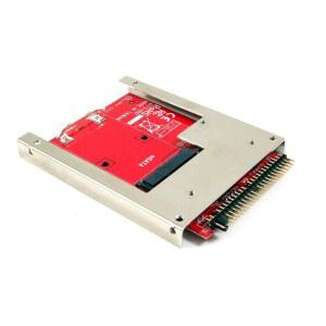 Ableconn IIDE MSAT mSATA SSD 5인치 IDE 어댑터 컨버터 알루미늄 프레임 브래킷 포함 SSD를 5mm 드라이브로 래치 유지