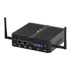 HISTTON 미니 PC N100 Win 11 Pro 컴퓨터 팬리스 산업용 PC DDR4 8GB RAM 128GB SSD 소형 듀얼 LAN Wi Fi BT4 RS232 HD VGA USB3 데스크탑