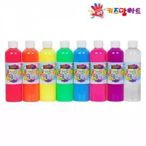 키즈맘아트 미술놀이 뭉게구름 거품물감 리필 250ml x 8색 세트