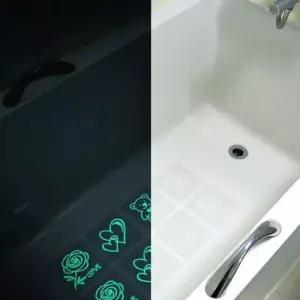 오너클랜 투명논슬립 야광 욕실스티커 미끄럼방지스티커 욕조 2P 투명 야광논슬립 스티커2P 4008