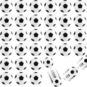 Xeehwb 30pcs 바운싱 볼 축구 스트레스 해소용 고바운싱 고무 축구공 멀티 템 파티 선호 팩 게임 교실 경품