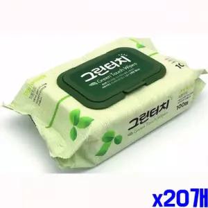 깨끗하고 순수한 물티슈 100매 캡형 245g X20개
