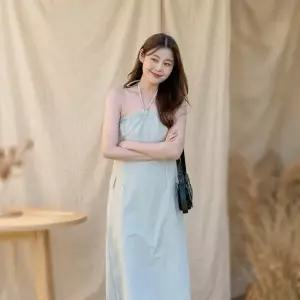 여성 홀터넥 나일론 카고 롱 여름 데일리 원피스25452781588872