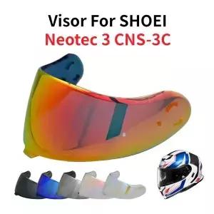 SHOEI Neotec 3 CNS-3C Anthem Grasp Satori 모토 헬멧 교체용 유리 미러 렌즈 3C용 오토바이 바이저