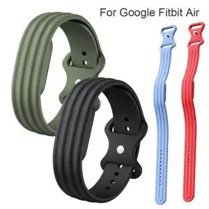 Google Fitbit AIR 팔찌용 스포츠 실리콘 시계 스트랩 밴드 액세서리용 조절 가능한 교체용 Correa